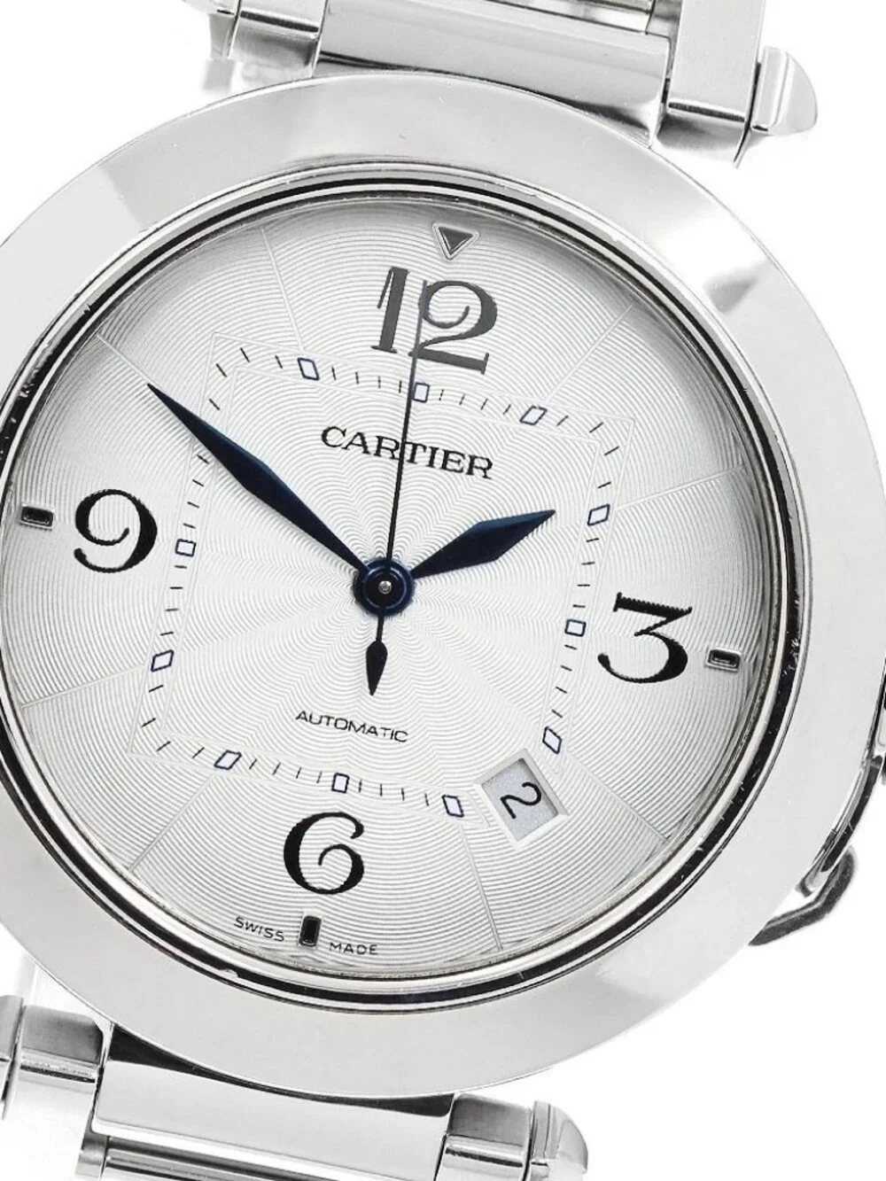 CARTIER Pasha de Cartier 41mm WSPA0009 Date Silver Dial Automatic Men's_968978